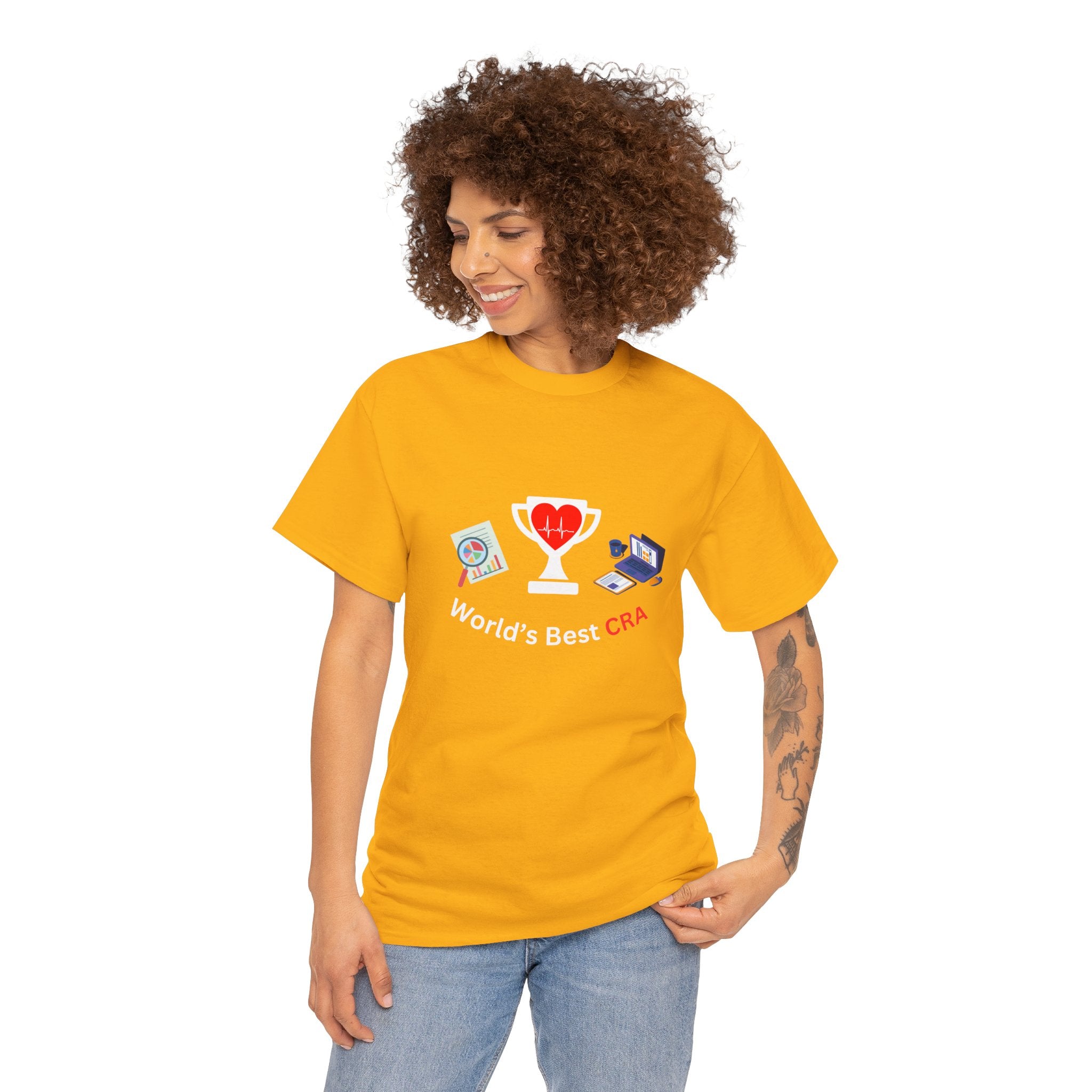 Funny World's Best CRA Unisex Tee - Great Gift for Clinical Research Associate