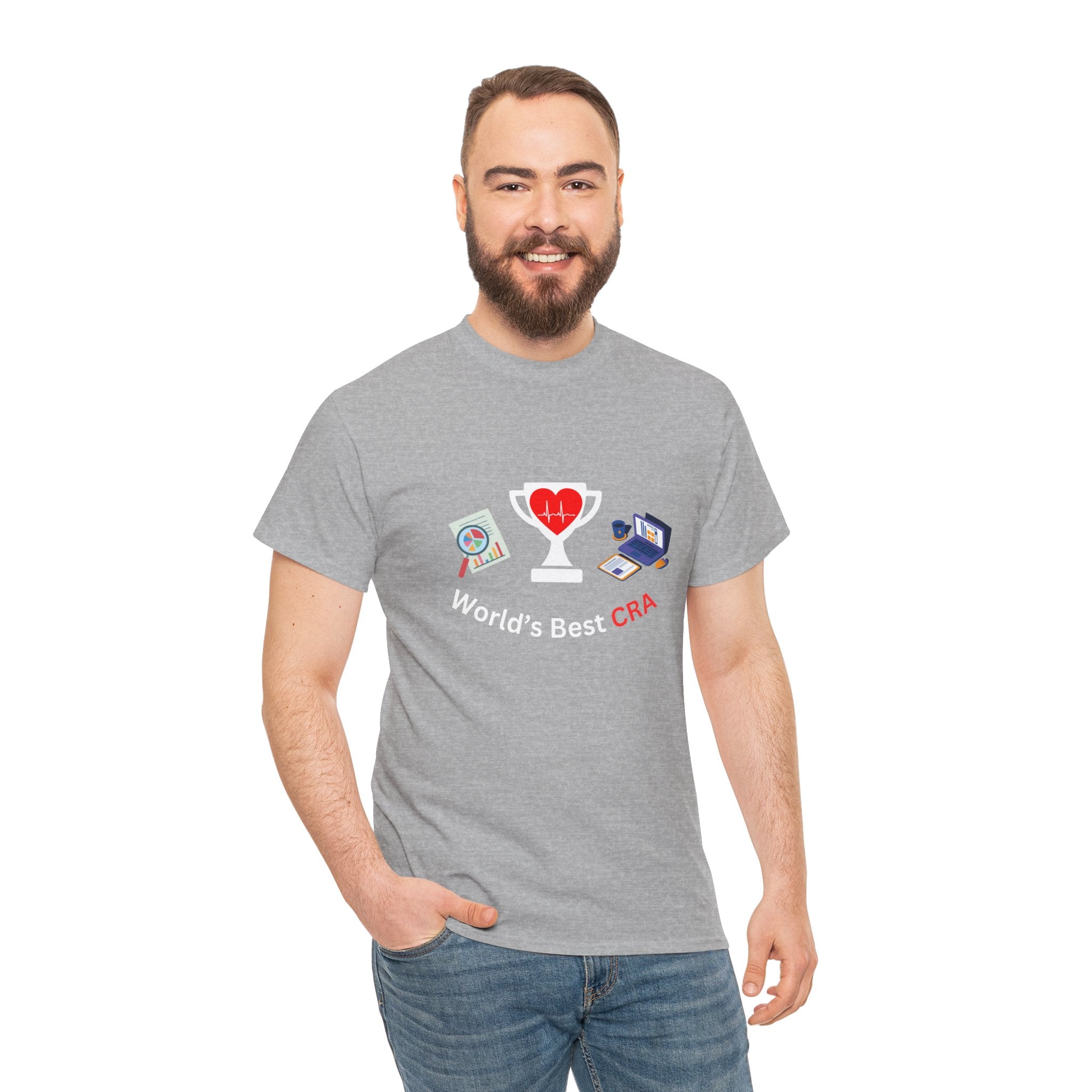 Funny World's Best CRA Unisex Tee - Great Gift for Clinical Research Associate