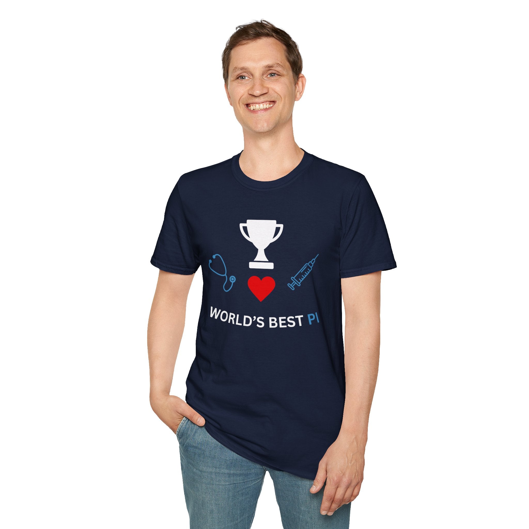 World's Best PI - Funny Unisex Softstyle T-Shirt