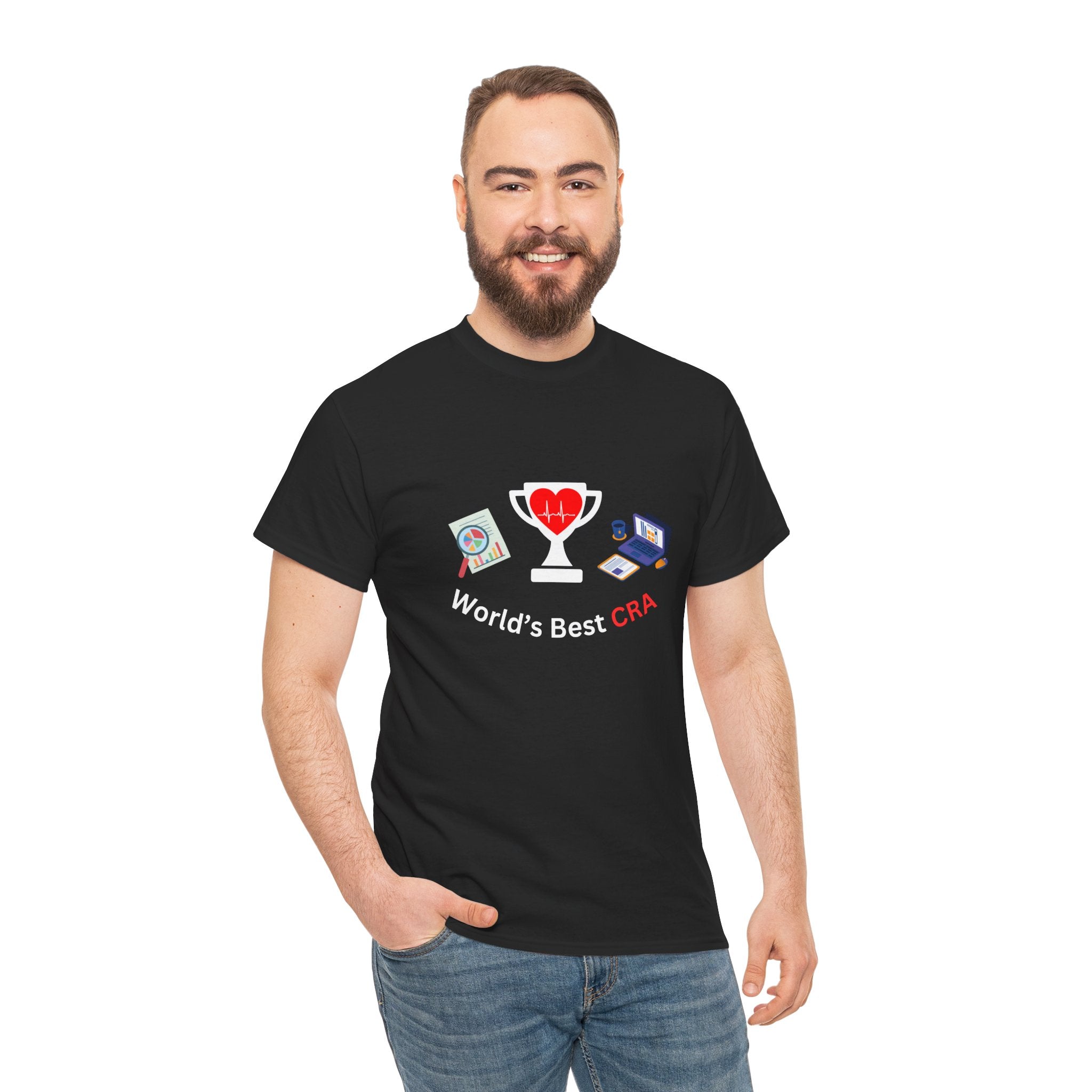 Funny World's Best CRA Unisex Tee - Great Gift for Clinical Research Associate