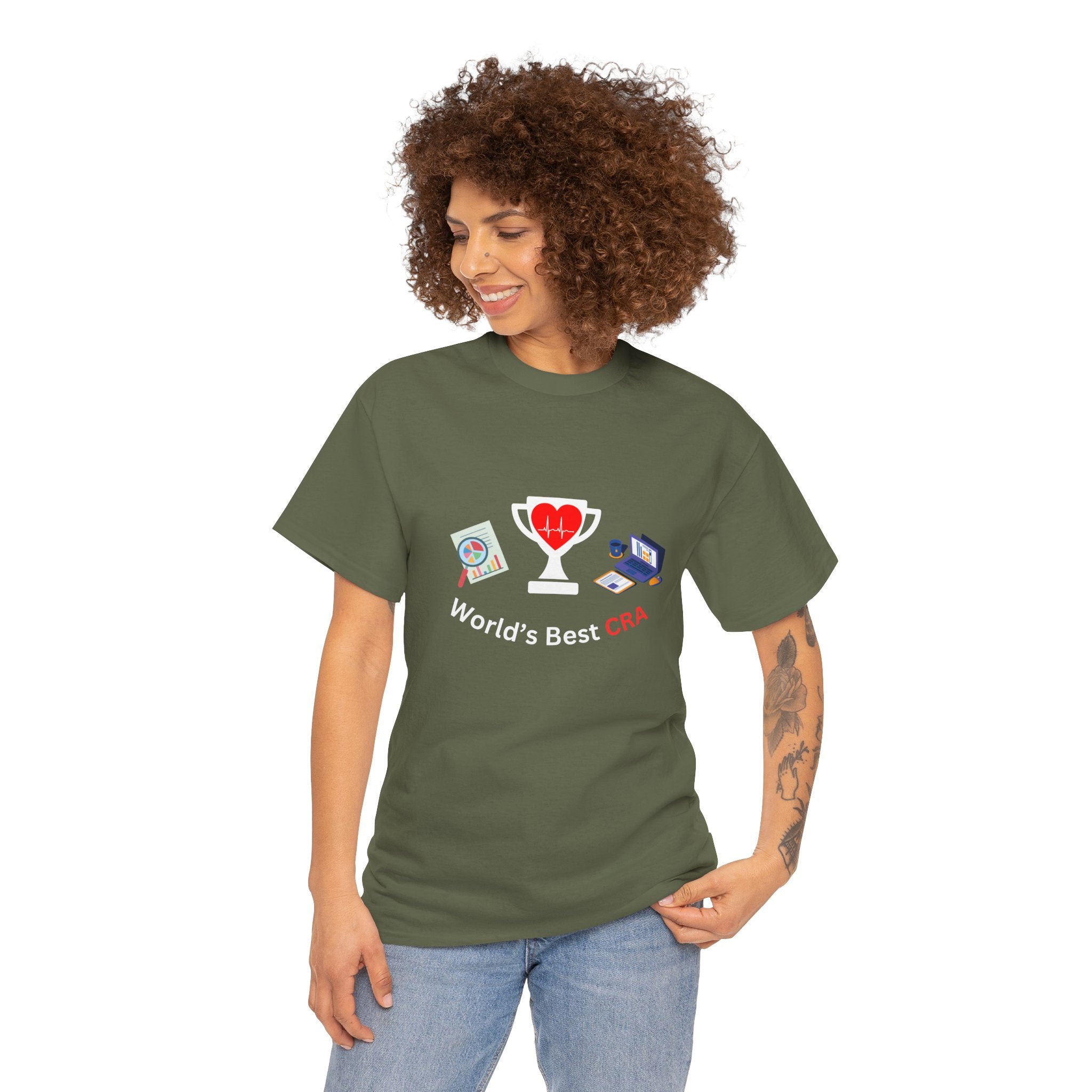 Funny World's Best CRA Unisex Tee - Great Gift for Clinical Research Associate