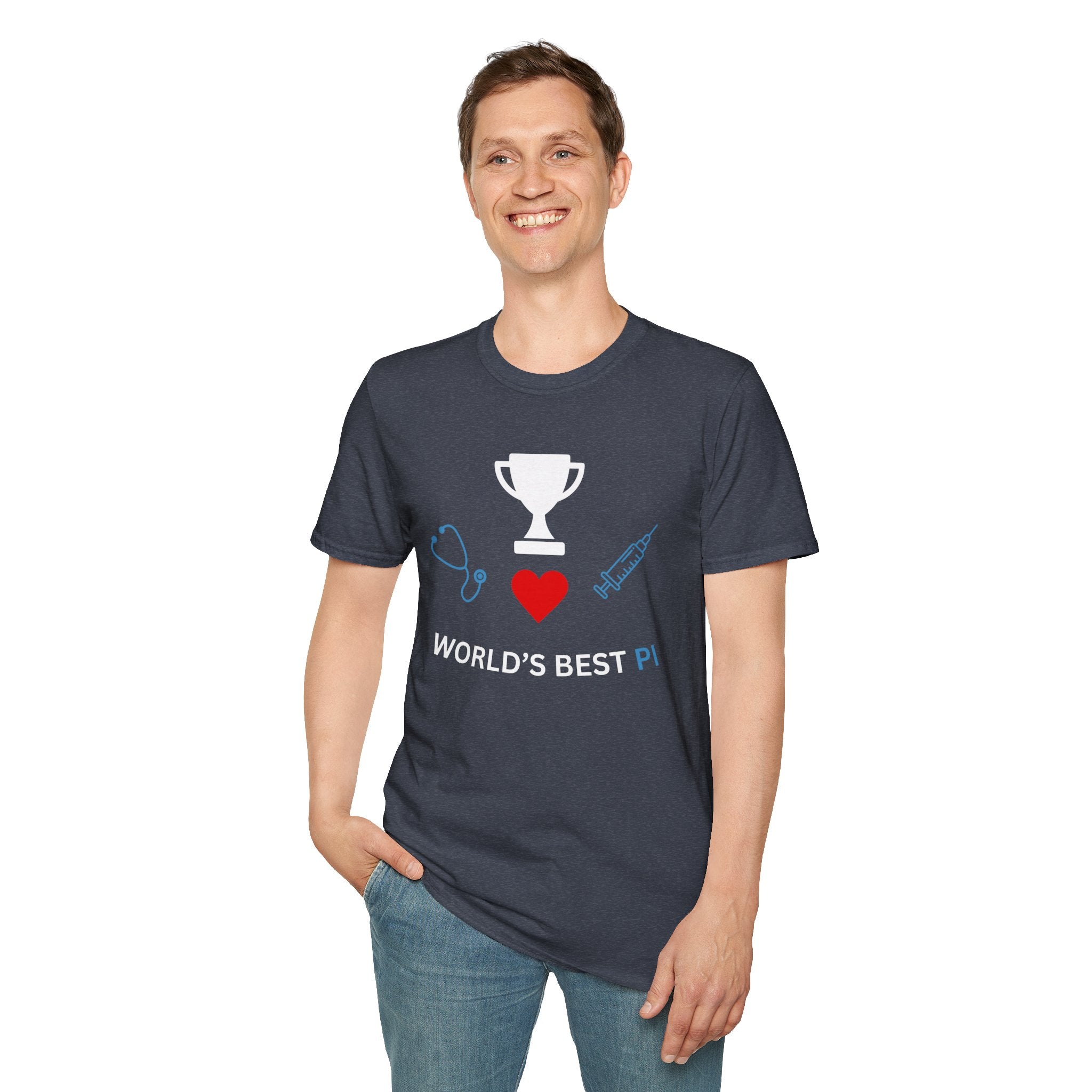 World's Best PI - Funny Unisex Softstyle T-Shirt