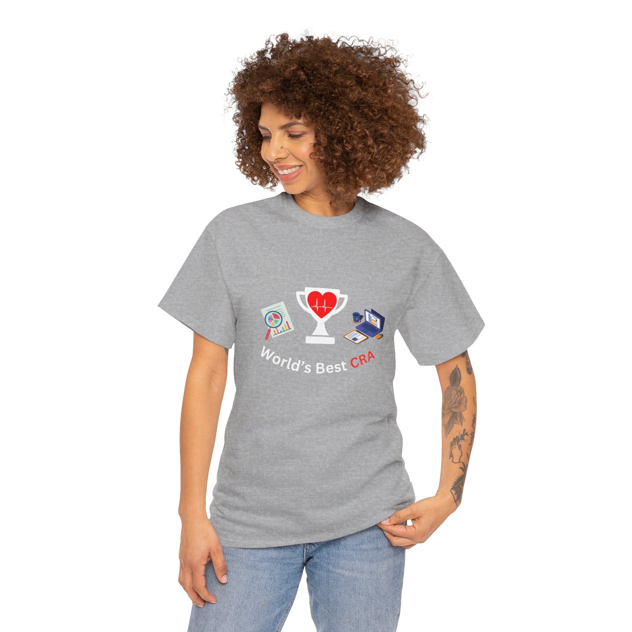 Funny World's Best CRA Unisex Tee - Great Gift for Clinical Research Associate