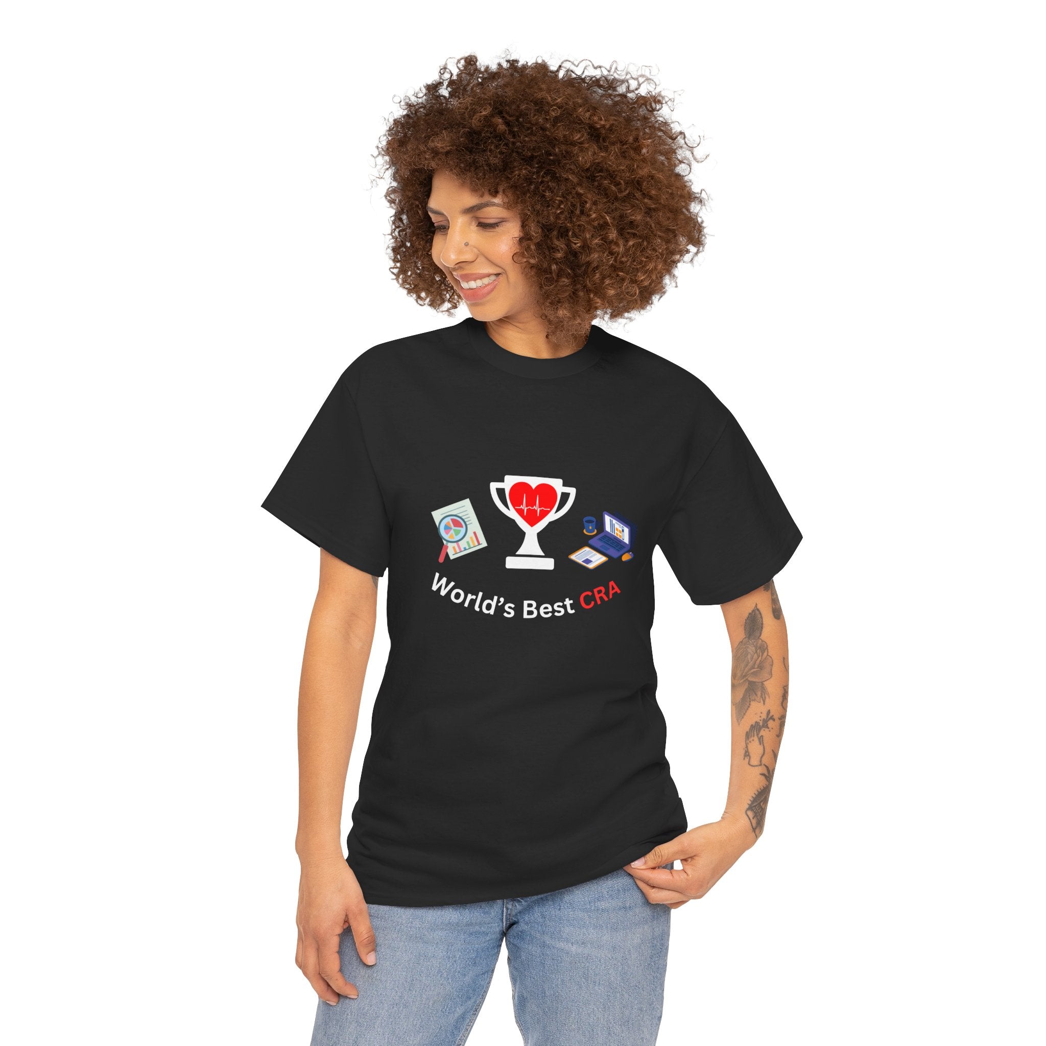 Funny World's Best CRA Unisex Tee - Great Gift for Clinical Research Associate