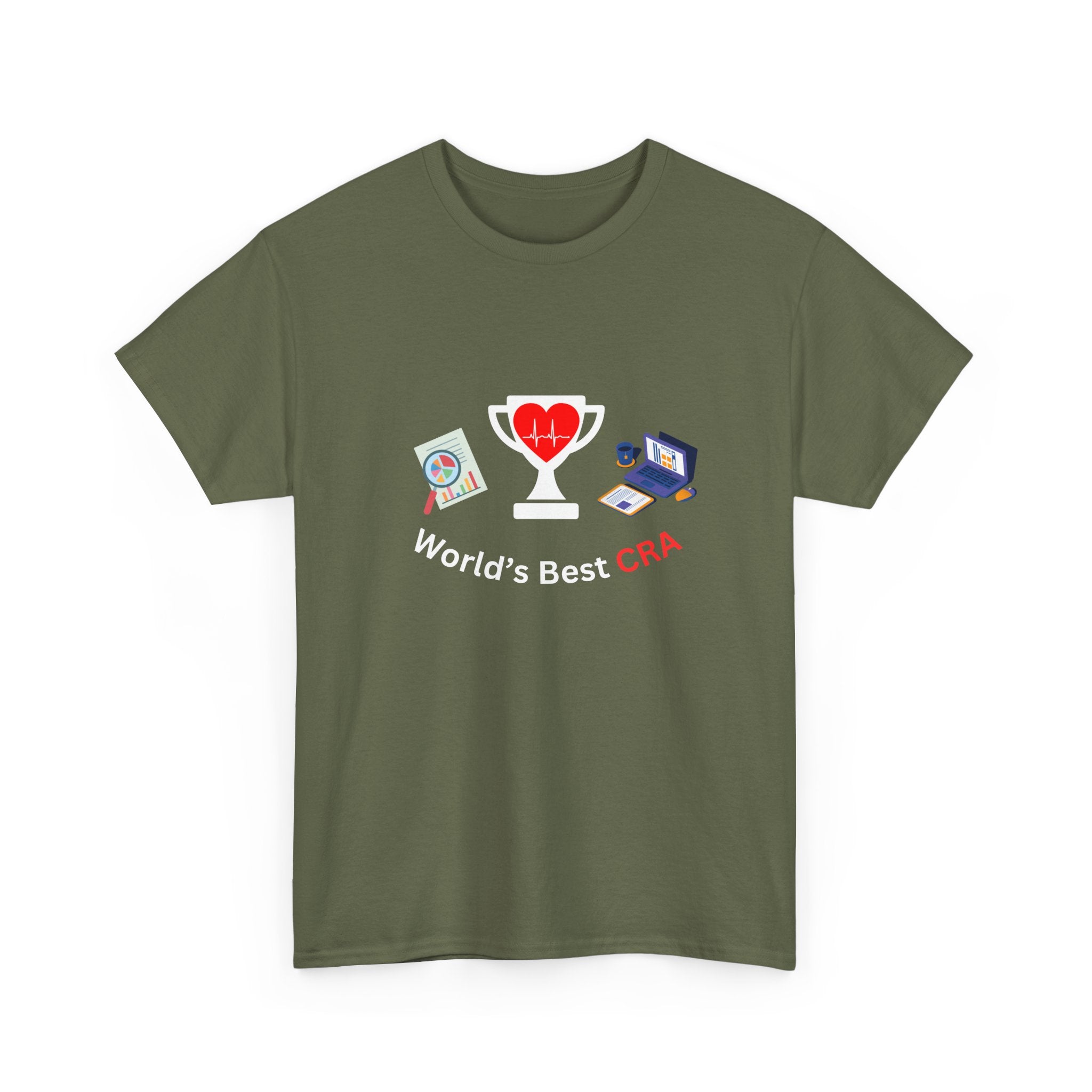 Funny World's Best CRA Unisex Tee - Great Gift for Clinical Research Associate
