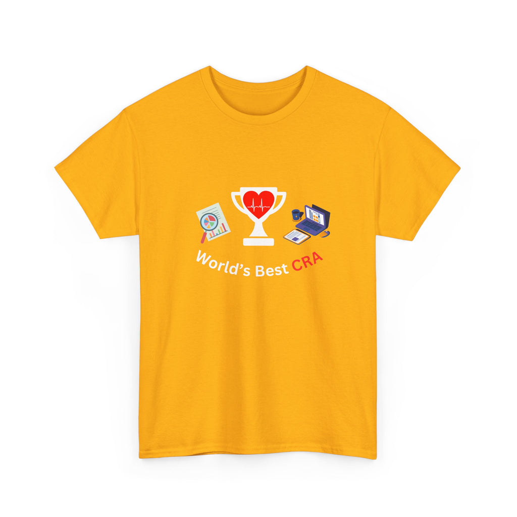 Funny World's Best CRA Unisex Tee - Great Gift for Clinical Research Associate