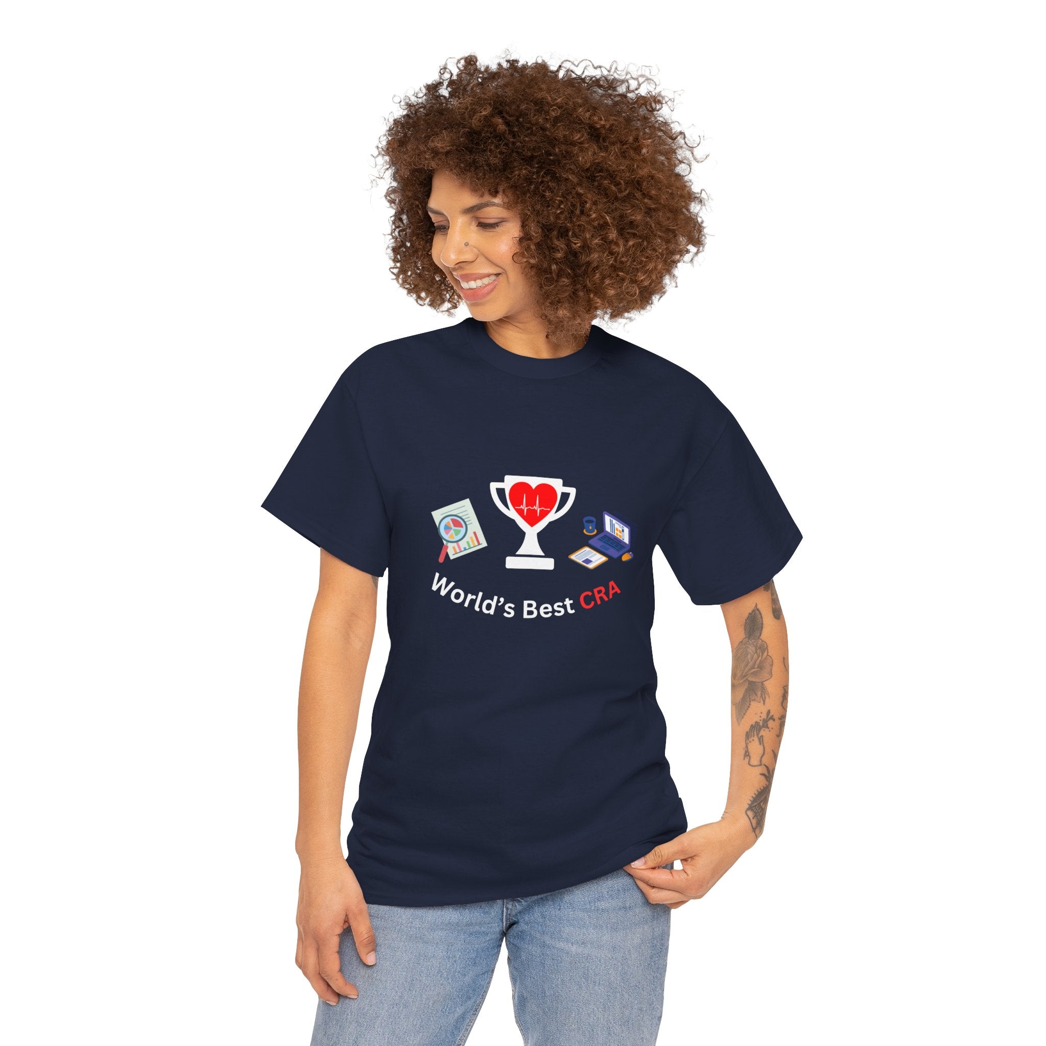 Funny World's Best CRA Unisex Tee - Great Gift for Clinical Research Associate