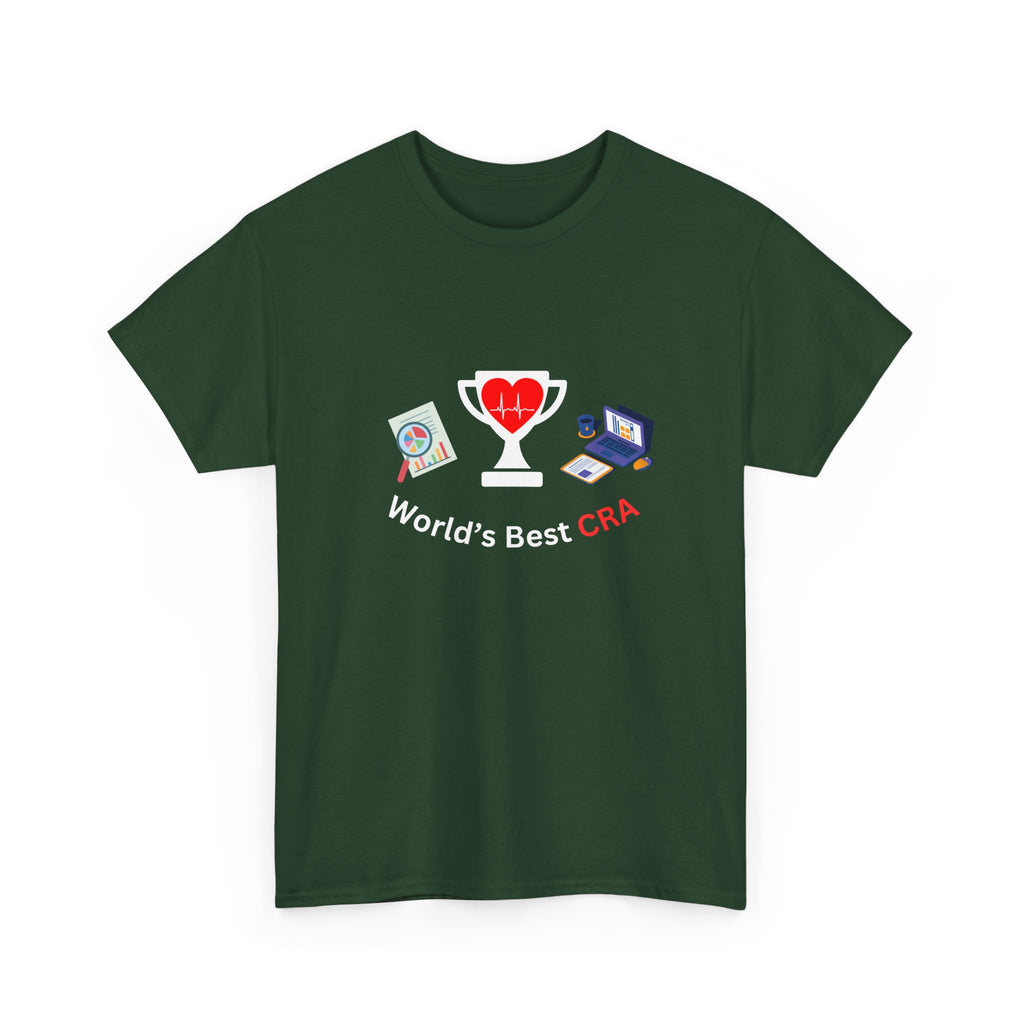 Funny World's Best CRA Unisex Tee - Great Gift for Clinical Research Associate