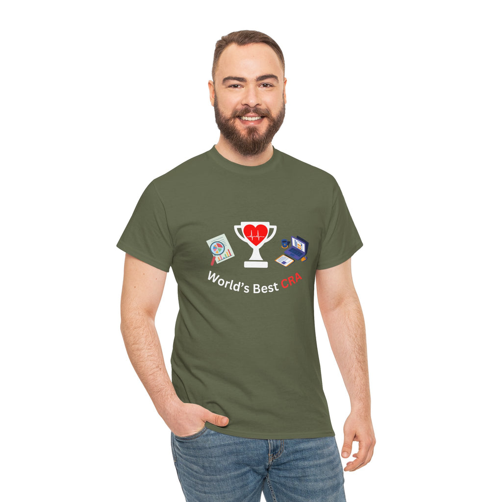 Funny World's Best CRA Unisex Tee - Great Gift for Clinical Research Associate