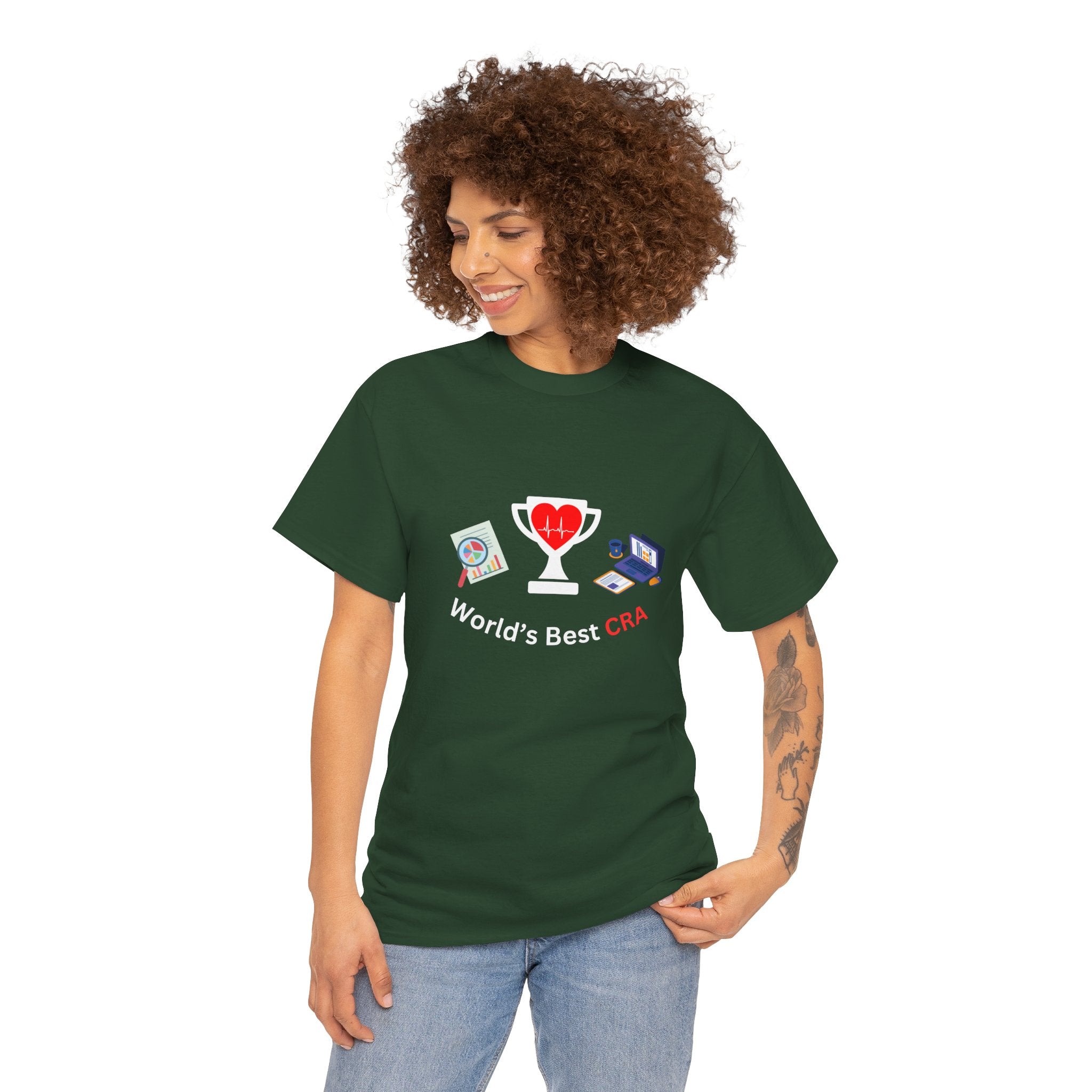 Funny World's Best CRA Unisex Tee - Great Gift for Clinical Research Associate