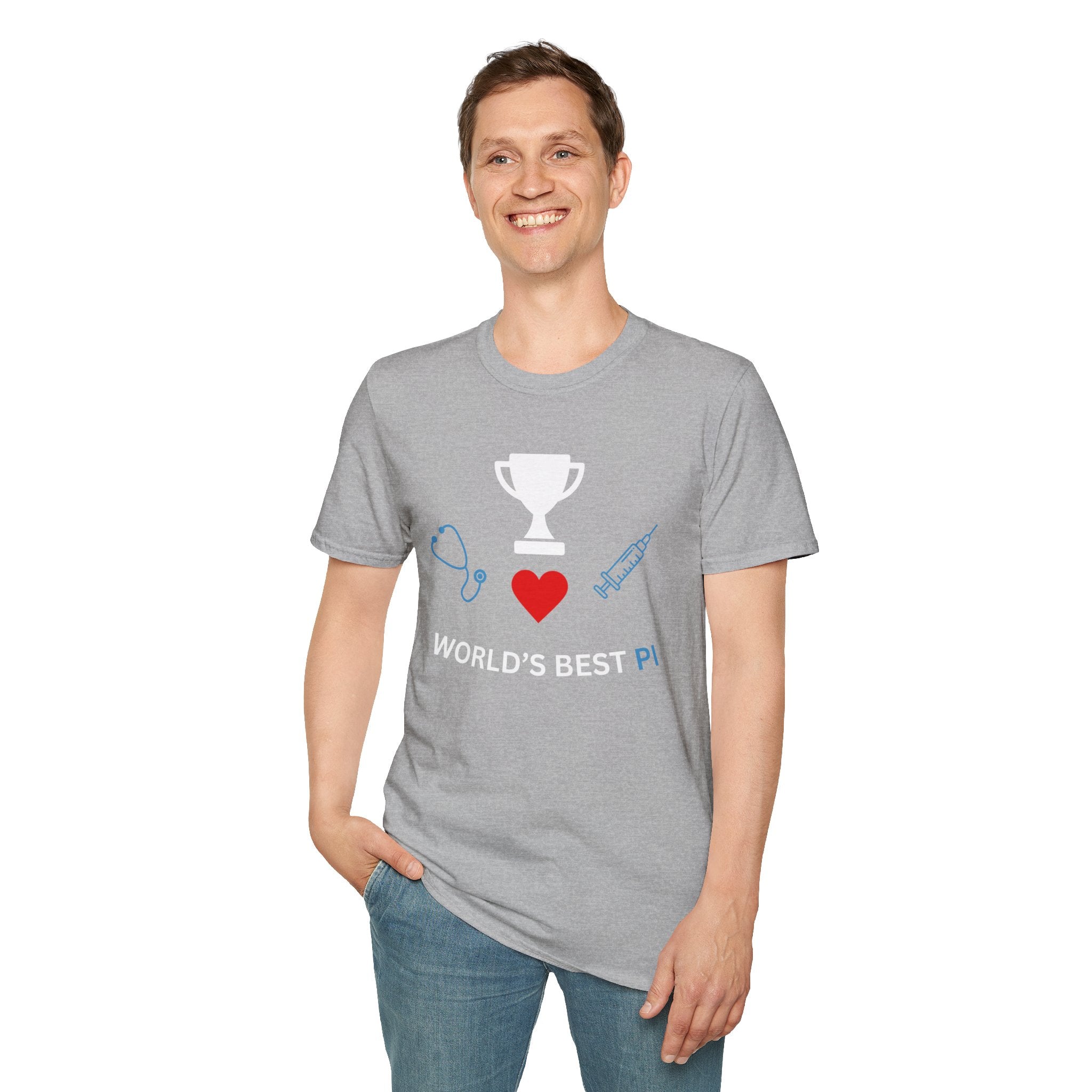 World's Best PI - Funny Unisex Softstyle T-Shirt
