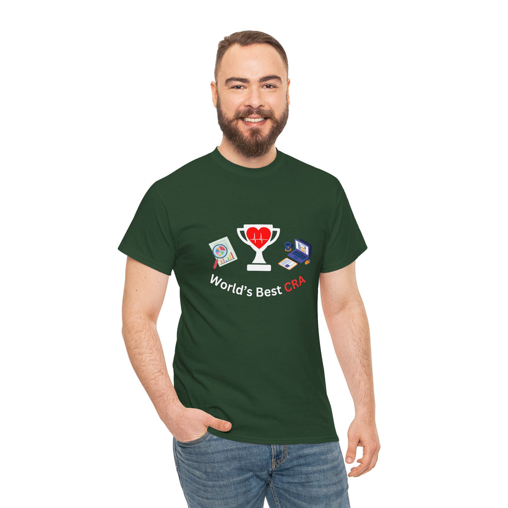 Funny World's Best CRA Unisex Tee - Great Gift for Clinical Research Associate