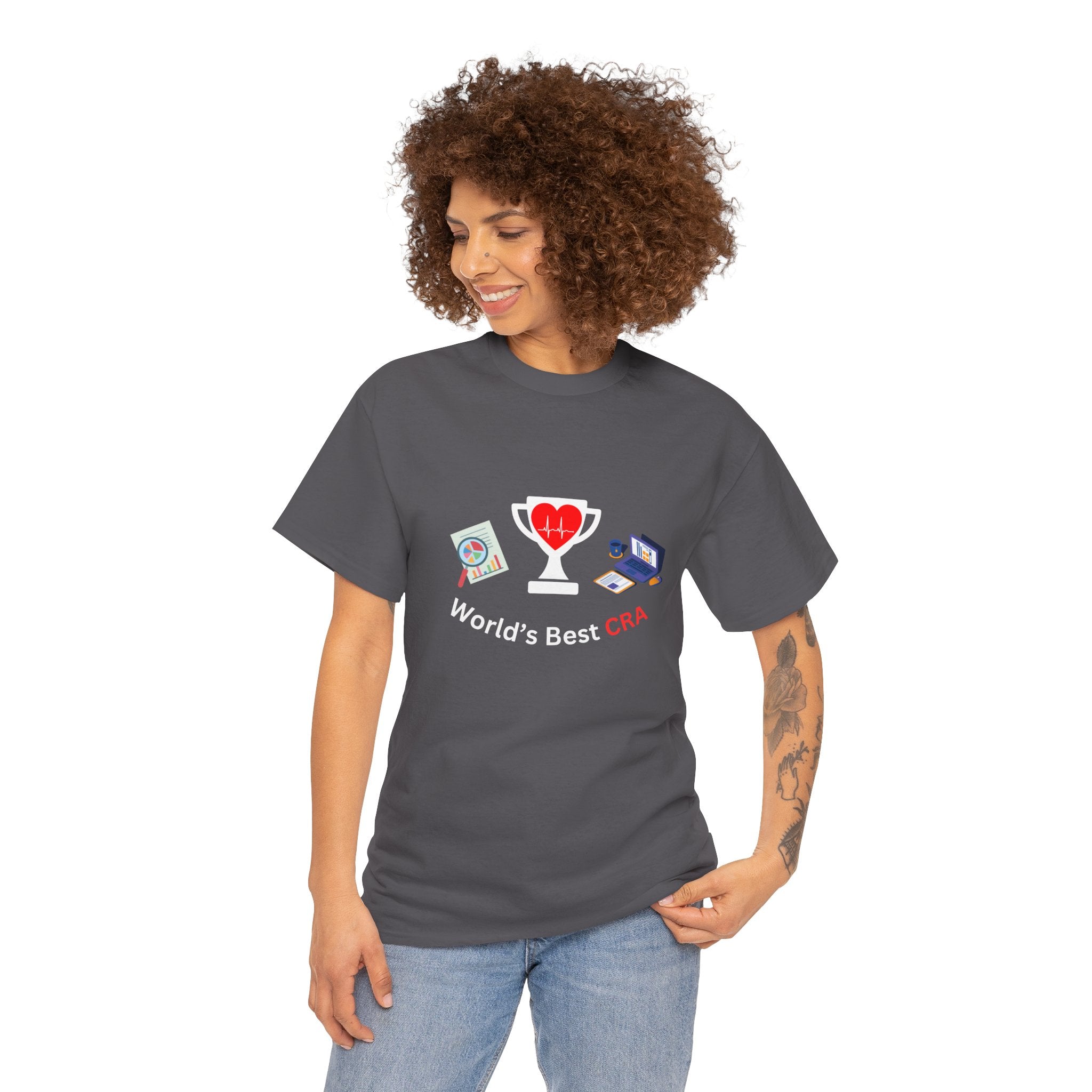 Funny World's Best CRA Unisex Tee - Great Gift for Clinical Research Associate