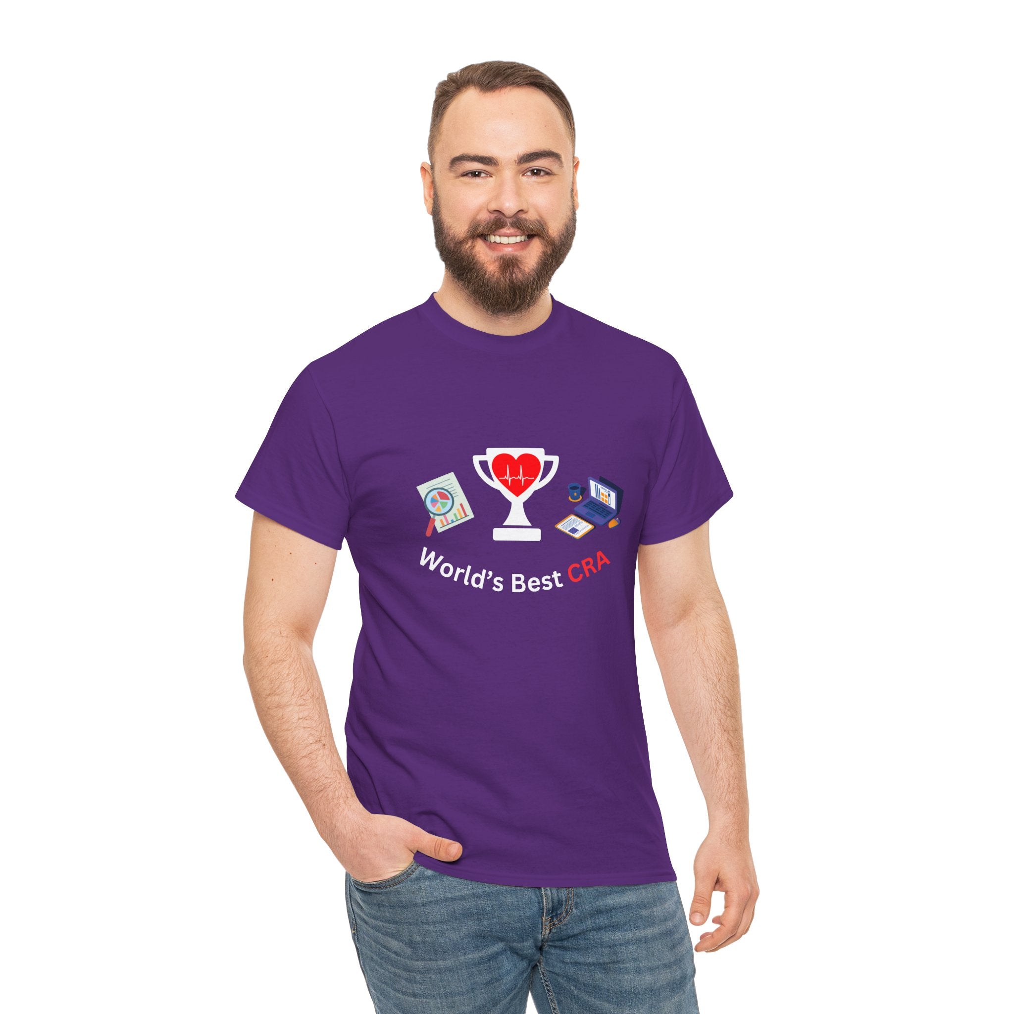 Funny World's Best CRA Unisex Tee - Great Gift for Clinical Research Associate